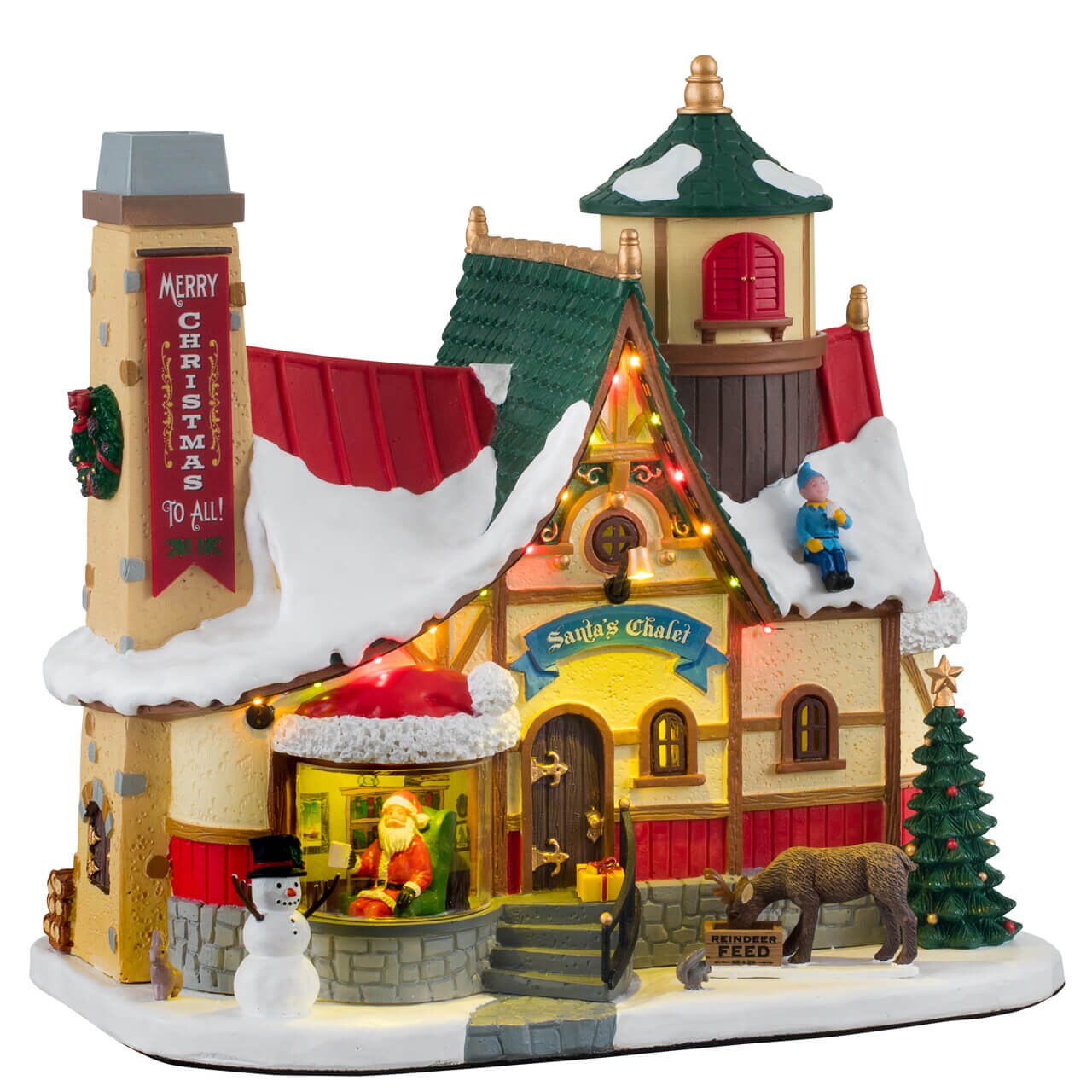 Lemax Christmas Santa's Wonderland Village Santa's Chalet Building